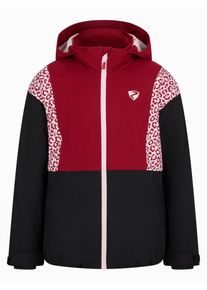 Skijacke Ziener "ABBE-Z AQUASHIELD JUNIOR", Kinder, Gr. 176, rot leo, Obermaterial: 100% Polyester. Futter: 100% Polyamid. Futter 2: 100% Polyester. Wattierung: 100% Polyester, Jacken Skijacke, wasser- u. winddicht, atmungsaktiv, warm, reflektierende Elemente