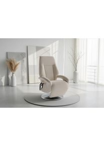 Sit & More TV-Sessel SIT & MORE "Enjoy", creme, B:74cm H:113cm T:77cm, 100% Polyester, Sessel, TV-Sessel, in Gr&ouml;sse S, oder M, oder L, wahlweise mit Motor und Aufstehhilfe