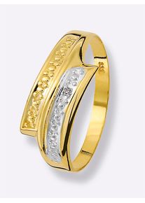 Fingerring Lady Gr. 20, gold (gelbgold 375), Fingerringe, Damen, 20, Metall, Fingerring