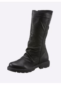 Stiefel Andrea Conti, Damen, Gr. 36, schwarz, Leder, Schuhe Stiefel
