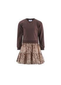 happy girls, Damen, Sommerkleid &raquo;M&auml;dchenkleid&laquo;, brown, 116 - EURO-Gr&ouml;&szlig;en, Oberteil: 95% Baumwolle 5% Elasthan Rock: 100% Polyester Futter: 100% 