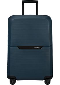 Hartschalen-Trolley Samsonite "MAGNUM, verschiedene Gr&ouml;&szlig;en und Farben", Damen, Gr. B/H/T: 48cm x 69cm x 30cm 82 l, blau (dunkelblau), Polypropylen, unifarben, Koffer Hartschalen-Trolley, mit arretierbarem und versenkbarem Druckknopf-Trolleysystem