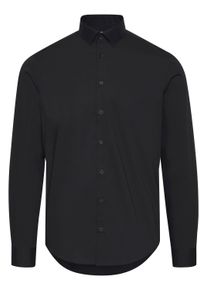 Businesshemd Casual Friday "Businesshemd CFViggo", Herren, Gr. M, N-Gr, schwarz, Obermaterial: 97% Baumwolle CO. 3% Elasthan EL., Hemden Businesshemd