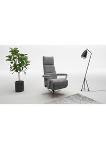 Sit & More TV-Sessel SIT & MORE "Vario Comfort, inkl. Kopfteilverstellung & 360 Drehfunktion", grau, B:70cm H:124cm T:85cm, 100% Polyester, Sessel, TV-Sessel, inkl. Herz-Waage-Funktion & 3 Motoren, H&ouml;he der Armlehnen 64cm