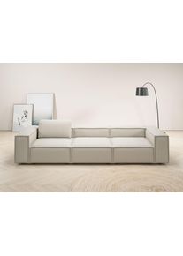 3,5-Sitzer Home Affaire "Watertown, modernes Big-Sofa XXL, 336 cm Breite, auch in Feincord", beige (nature), B:336cm H:68cm T:118cm, 96% Polyester, 4% Nylon, Sofas, 3 5-Sitzer, Riesiges Designersofa mit viel Platz & weichen Bez&uuml;gen in Trendfarben