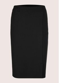 Madeleine Mode Bleistiftrock MADELEINE "Rock Eleganter Jersey-Rock mit Schlitz", Damen, Gr. 44, schwarz, Obermaterial: 68% Viskose CV. 27% Polyester PES. 5% Elasthan EL., Modern, R&ouml;cke Bleistiftrock