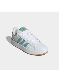 Sneaker adidas Sportswear "GRAND COURT 3.0 KINDER UND TEENS", M&auml;dchen, Gr. 38,5, cloud wei&szlig;, mint ton, lucid tangerine, Synthetik, Textil, Schuhe Sneaker, f&uuml;r Kinder & Jugendliche
