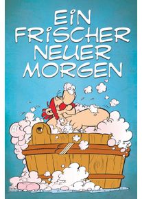 Leinwandbild LUCKYLINDE "Obelix Ein frischer neuer Morgen", bunt (farbe bild(er): bunt), B:60cm H:90cm T:3cm, Holz, Leinwand, Bilder, Leinwandbild, Canvasbild Wanddeko Bild zum Film "Kampf der H&auml;uptlinge"