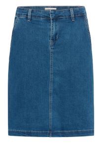 Jeansrock Cream "Denimrock CRVisti", Damen, Gr. 34, blau (indigo blau denim), Obermaterial: 80% Baumwolle CO. 18% Polyester PES. 2% Elasthan EL., R&ouml;cke Jeansrock
