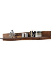 Wandregal FORTE "Clif", braun (old wood vintage), B:160cm H:25,6cm T:21,9cm, Holzwerkstoff, Regale, Wandregal, Breite 160 cm