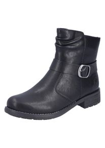 Stiefel Rieker "Stiefelette", Damen, Gr. 40, schwarz, Obermaterial: 50% Rindsleder Leather cow. 50% Lammleder LEL., Schuhe Stiefel