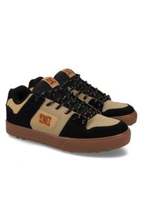 Winterboots DC Shoes "Pure Wnt", Herren, Gr. 7,5(40), schwarz (schwarz, gum), Obermaterial: Leder [Kuh] / Futter: Textil / Au&szlig;ensohle: Gummi., Schuhe Winterboots