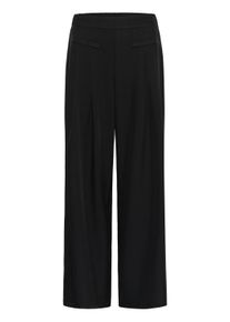 Stoffhose Kaffe "Damen Casual Hose KAvictorina", Damen, Gr. 40, N-Gr, schwarz (schwarz deep cc), Obermaterial: 95% Polyester PES. 5% Elasthan EL., Hosen Stoffhose