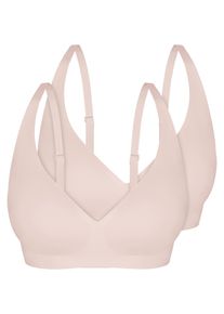 Sassa Mode Soft-BH SASSA "2er Pack Soft-BH Einlage Bonded Micro", Damen, Gr. M, N-Gr, beige (nude), Obermaterial: 68% Polyamid PA. 32% Elasthan EL., BHs Soft-BH