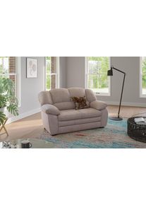 2-Sitzer COTTA "Casino Sofa, mit extra breiten Armlehnen, B: 159 cm", mud, B:159cm H:88cm T:92cm, 100% Polyester, Sofas, 2-Sitzer, Polstergarnitur, auch als Set erh&auml;ltlich