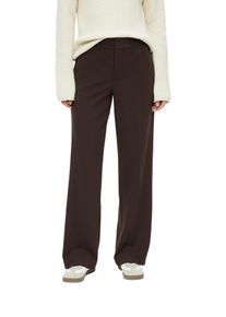 Stoffhose s.Oliver, Damen, Gr. 34, N-Gr, braun, Web, Obermaterial: 74% Polyester, 22% Viskose, 4% Elasthan, lang, Hosen Stoffhose, mit Bundfalte