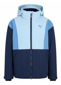 Skijacke Ziener "ABBE-Z AQUASHIELD JUNIOR", Kinder, Gr. 116, arctic sky stru tex, Obermaterial: 100% Polyester. Futter: 100% Polyamid. Futter 2: 100% Polyester. Wattierung: 100% Polyester, Jacken Skijacke, wasser- u. winddicht, atmungsaktiv, warm, reflektierende Elemente