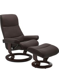 Relaxsessel stressless "View", braun (chocolate paloma), B:78cm H:105cm T:78cm, Leder BATICK: BATICK ist ein leicht korrigiertes, durchgef&auml;rbtes und genarbtes M&ouml;belleder, bei dem die meisten Unebenheiten und Spuren in der Regel entfernt wurden.;Leder PALOMA: PALOMA ist ein durchgef&auml;rbtes Semianilin-M&ouml;belleder mit nat&uuml;rlicher Narbung.;ROHLEDER Stoff Q2 FARON: Ein fester zuverl&auml;ssiger Boucl&eacute; mit ein