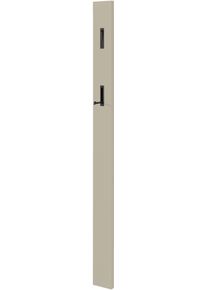 M&auml;usbacher Garderobenpaneel M&Auml;USBACHER "Nova Garderobe", beige (kaschmir matt lack nb), B:13cm H:160cm T:3cm, Holzwerkstoff, Garderobenpaneele, Garderobenpaneel, 2 Klapphaken, BHT 13x160x3 cm