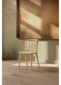 Esszimmerstuhl VENTURE HOME, beige (natur, natur, natur), B:55cm H:76cm, Massivholz, St&uuml;hle, Esszimmerstuhl, Holzstuhl, Massivholz, abgerundete Form, einladend, skandinavisch