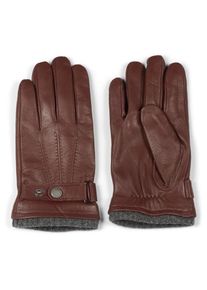 Howard London M&aelig;nd Fingerhandsker 'Leather Gloves Bruno Brown' brun St&oslash;rrelse XL