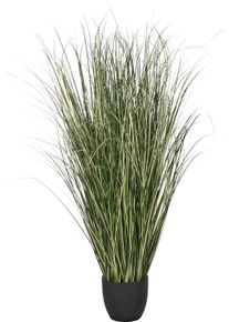 Kunstgras Creativ green "Grasbusch Miscanthus variegatus", gr&uuml;n, wei&szlig;, H:120cm, Obermaterial: 100% Kunststoff, Kunstpflanzen, Kunstgras, mit filigranen Grashalmen
