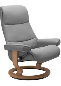 Relaxsessel stressless "View", grau (wild dove batick), B:82cm H:108cm T:81cm, Leder BATICK: BATICK ist ein leicht korrigiertes, durchgef&auml;rbtes und genarbtes M&ouml;belleder, bei dem die meisten Unebenheiten und Spuren in der Regel entfernt wurden.;Leder PALOMA: PALOMA ist ein durchgef&auml;rbtes Semianilin-M&ouml;belleder mit nat&uuml;rlicher Narbung.;ROHLEDER Stoff Q2 FARON: Ein fester zuverl&auml;ssiger Boucl&eacute; mit eine
