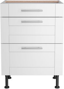 Unterschrank Optifit "Ahus", wei&szlig; (wei&szlig; matt, wei&szlig;), B:60cm H:87cm T:58,4cm, Schr&auml;nke, Unterschrank, Breite 60 cm