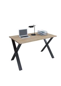 Schreibtisch Vcm "Schreibtisch B&uuml;rotisch Computertisch 140x50 Lona X", braun (schwarz, sonoma, eiche), B:140cm T:50cm, Tische, Schreibtisch