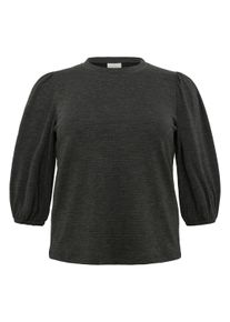 Langarmbluse Kaffe "Damen Langarm-Shirt KAjanna", Damen, Gr. XS, schwarz (schwarz oyster), Obermaterial: 75% Polyester PES. 22% Viskose CV. 3% Elasthan EL., Blusen Langarmbluse