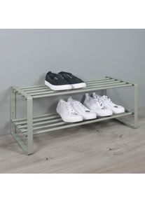 Schuhregal SPINDER DESIGN "REX", gr&uuml;n, B:70cm H:29cm T:27cm, Stahl, Regale, Schuhregal, Metall, Breite 70 cm