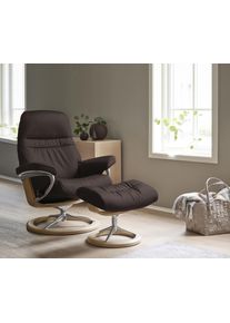 Relaxsessel stressless "Sunrise", braun (chocolate paloma), B:92cm H:105cm T:80cm, Leder BATICK: BATICK ist ein leicht korrigiertes, durchgef&auml;rbtes und genarbtes M&ouml;belleder, bei dem die meisten Unebenheiten und Spuren in der Regel entfernt wurden.;Leder PALOMA: PALOMA ist ein durchgef&auml;rbtes Semianilin-M&ouml;belleder mit nat&uuml;rlicher Narbung.;ROHLEDER Stoff Q2 FARON: Ein fester zuverl&auml;ssiger Boucl&eacute; mit 