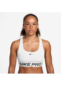 Sport-BH Nike "W NP DF 365 LS BRA", Damen, Gr. XS, N-Gr, wei&szlig;, schwarz, Obermaterial: 83% Polyester, 17% Elasthan, BHs Sport-BH, Nike Pro