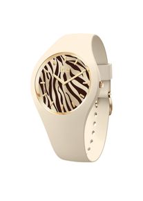 Ice Watch Quarzuhr ICE-WATCH "ICE wild - Zebra", beige, Armbanduhren, Damen, Quarzuhr, Armbanduhr, Damenuhr, Silikonarmband, analog