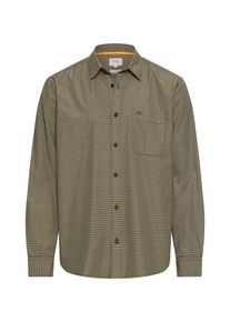 Karohemd Camel Active, Herren, Gr. XXL, N-Gr, braun (khaki), Web, Obermaterial: 100% Baumwolle, kariert, normal h&uuml;ftbedeckend, Rundhals, 2-Knopf-Manschette, Hemden Karohemd, Langarm mit Hemdkragen und Knopfleiste