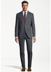 Anzug SteffenKlein "SteffenKlein Anzug", Herren, Gr. 56, N-Gr, grau (anthra), Obermaterial: 65% Polyester PES. 35% Viskose CV. Futter: 100% Polyester PES. 100% Polyester PES., uni, slim fit, Anz&uuml;ge Anzug, Slim Fit