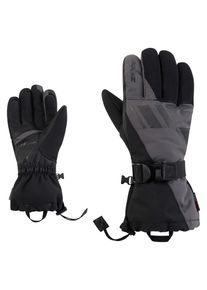 Skihandschuhe Ziener "GHALION-Z AQUASHIELD", Herren, Gr. 9.5, magnet, Materialmix, Handschuhe Skihandschuhe, wasserdicht, winddicht, atmungsaktiv, warmes Futter, lange Stulpe