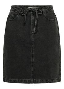 Jeansrock Kaffe "Damen Denimrock KAcarly", Damen, Gr. 44, schwarz (schwarz washed denim), Obermaterial: 100% Baumwolle CO., R&ouml;cke Jeansrock