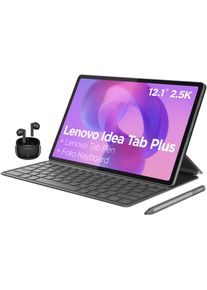 Lenovo Tablet "Idea Tab Plus (12,1 Zoll) Productivity Bundle", Energieeffizienz: F, grau (luna grau), 8 GB, Tablets_EBookReader, Komplettpaket f&uuml;r produktives Arbeiten, Tablet