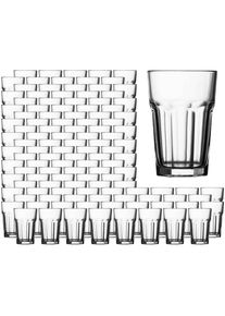 Longdrinkglas Pasabahce "Longdrinkgl&auml;ser Casablanca 415 ml 120er Set transparent", bunt (transparent), B:8,7cm H:13cm &Oslash;:8,7cm, Glas, Trinkgef&auml;&szlig;e, Longdrinkglas, Sp&uuml;lmaschinengeeignet, Stapelbar