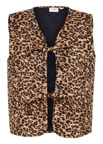 Anzugweste Saint Tropez "Damen Weste EvittaSZ", Damen, Gr. S, schwarz (schwarz reg leo), Obermaterial: 50% Viskose LENZING ECOVERO CV LenzEcov. 50% Viskose CV., Westen Anzugweste
