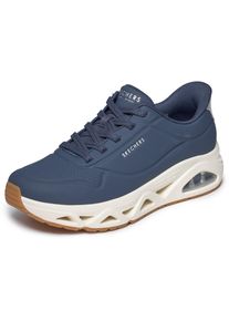 Slip-On Sneaker Skechers "UNO GLIDE-STEP-GLIDE ON AIR", Damen, Gr. 36, blau (navy), Lederimitat, Schuhe Slip-On Sneaker, Schlupfschuh, Halbschuh, Freizeitschuh mit Luftkissend&auml;mpfung
