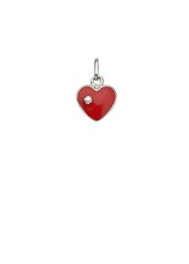 Kettenanh&auml;nger Firetti "Schmuck Geschenk Silber 925 Halsschmuck Anh&auml;nger Herz", rot (silberfarben, rot, kristallwei&szlig;, kristallwei&szlig;), Schmuckanh&auml;nger, Damen, Silber 925 (Sterlingsilber), 0,73 g, Kettenanh&auml;nger, mit Zirkonia (synth.)