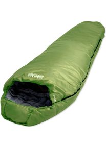 Mumienschlafsack EXPLORER "Gr&ouml;nland Camping Schlafsack 230x82x55cm Outdoor warm", gr&uuml;n, Schlafs&auml;cke, B/L: 82cm x 230cm,mit Rei&szlig;verschluss, Obermaterial: 100% Polyester, Mumienschlafsack, kombinierbar 1900g, L:230cm