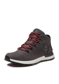 Sneaker Timberland "SPRINT TREKKER - MID LACE SNEAKER", Herren, Gr. 45, grau (dunkelgrau nubuck), Leder, Schuhe Sneaker, Winterschuhe, Sneakerboots, Winterboots