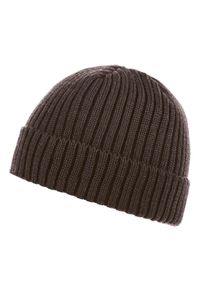 Strickm&uuml;tze CAPO, Herren, Gr. L/XL, braun (chocolate), Rippstrick, Wolle, M&uuml;tzen Strickm&uuml;tze, mit Merinowolle, atmungsaktiver Tragekomfort, gef&uuml;ttert