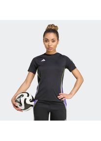 Fu&szlig;balltrikot adidas Performance "TIRO 24 TRIKOT", Damen, Gr. XS, lila (schwarz, lila rush), Obermaterial: 100% Polyester, Rundhals, Trikots Fu&szlig;balltrikot