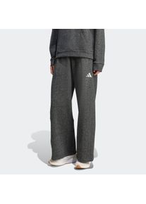 Sporthose adidas Sportswear "ALL SZN HOLIDAY GLITZER FLEECE LOOSE", Damen, Gr. S, N-Gr, schwarz (schwarz, normal, gr.), Obermaterial: 68% Baumwolle, 18% Polyester, 8% Polyamid, 6% metallisierte Fasern, Hosen Sporthose