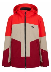 Skijacke Ziener "AGIMO-Z AQUASHIELD JUNGS", Herren, Gr. 176, rot (sandstone ripstop), Obermaterial: 100% Polyester. Obermaterial 2: 100% Polyester. Futter: 100% Polyamid. Futter 2: 100% Polyester. Wattierung: 100% Polyester, Jacken Skijacke, wasser- u. winddicht, atmungsaktiv, warm, reflektierende Elemente