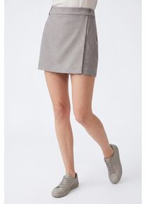 Hosenrock Only "ONLLINDA HW MEL SKORT TLR NOOS", Damen, Gr. XS (34), fungi detail:melange, Web, Obermaterial: 97% Polyester, 3% Elasthan, meliert, kurz, R&ouml;cke Hosenrock, Materialmix, Topseller